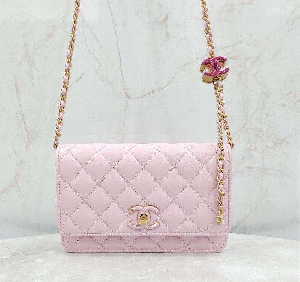 핑크 월렛 온 체인 미니 크로스백