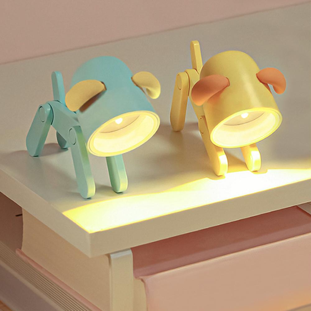 귀여운 DIY 자유관절 LED 강아지 무드등 미니 인테리어소품