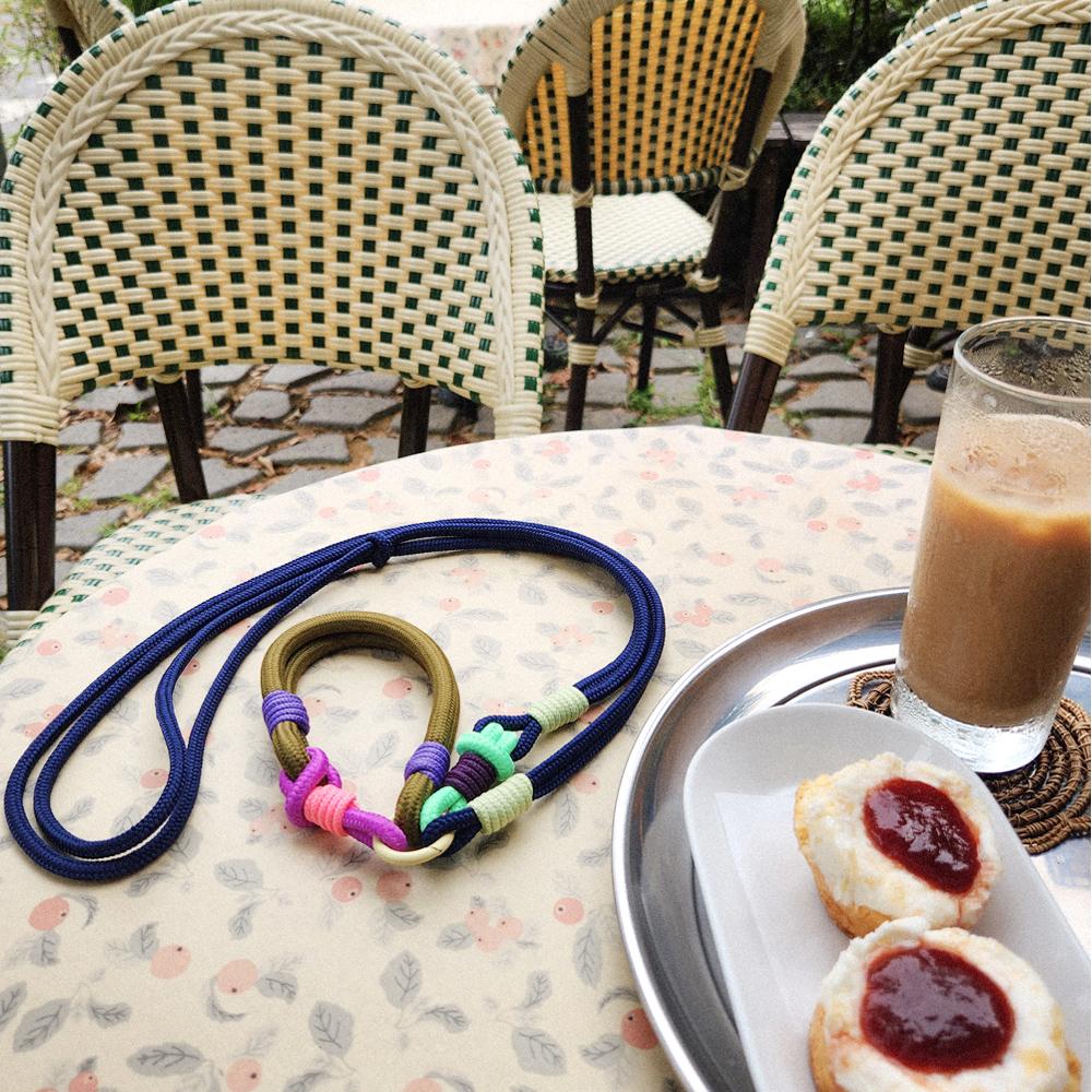 [SET세트] 핑거탭+숄더스트랩(미드나잇) 폰스트랩