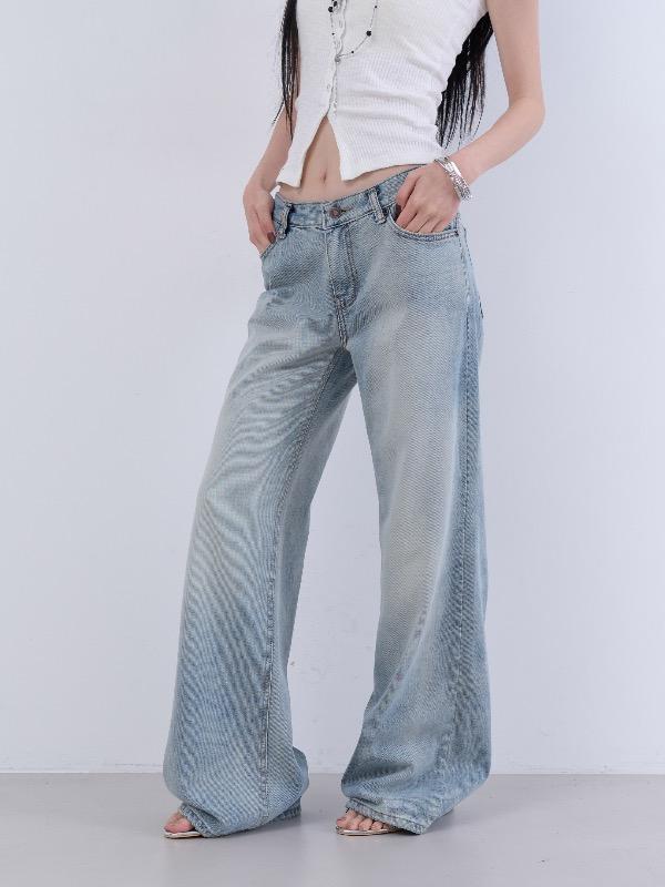 relaxed bootscut denim pants