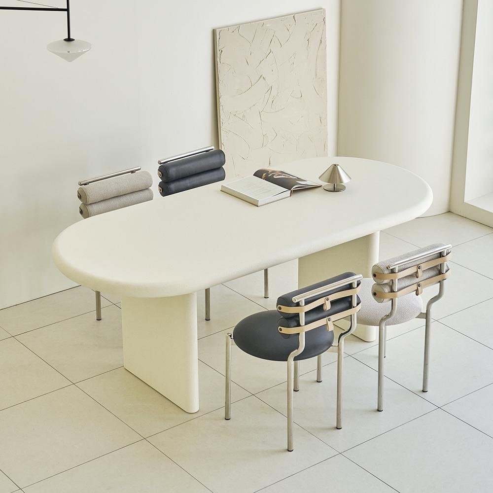 [얼리버드 세일] 미네랄 타원형 테이블