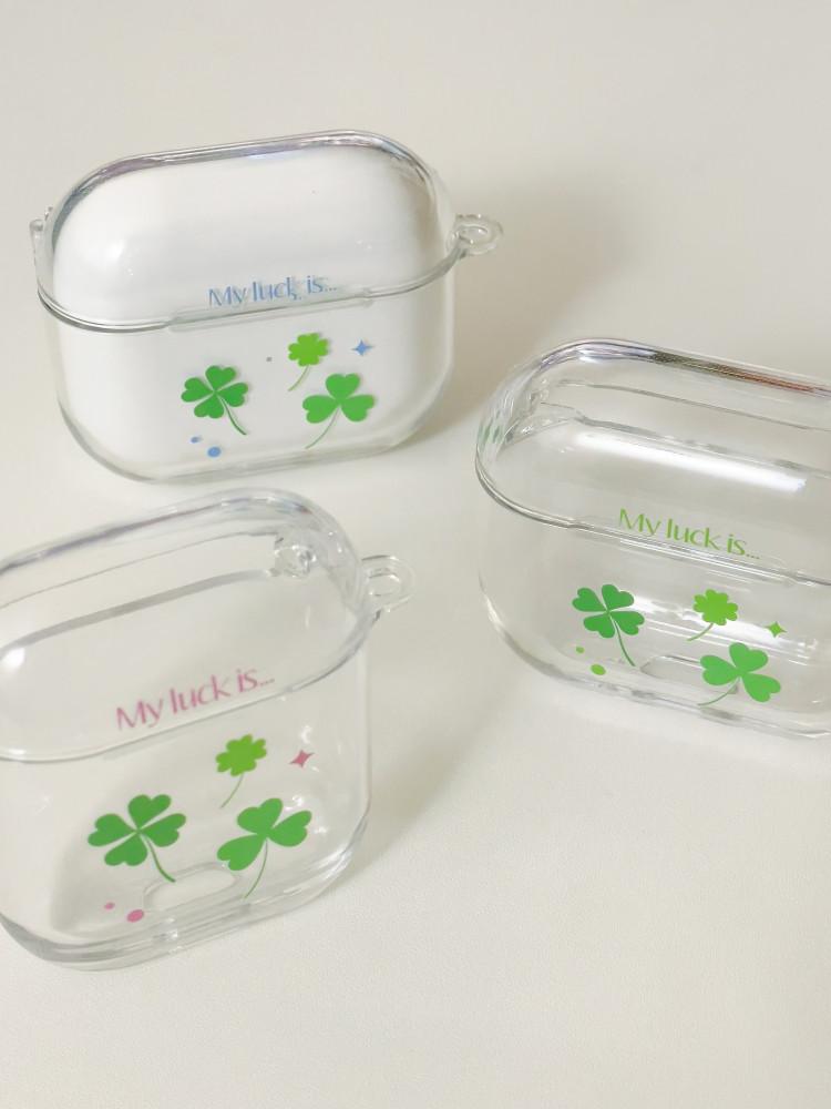 Clover frame | Airpods&Buds case (투명하드)