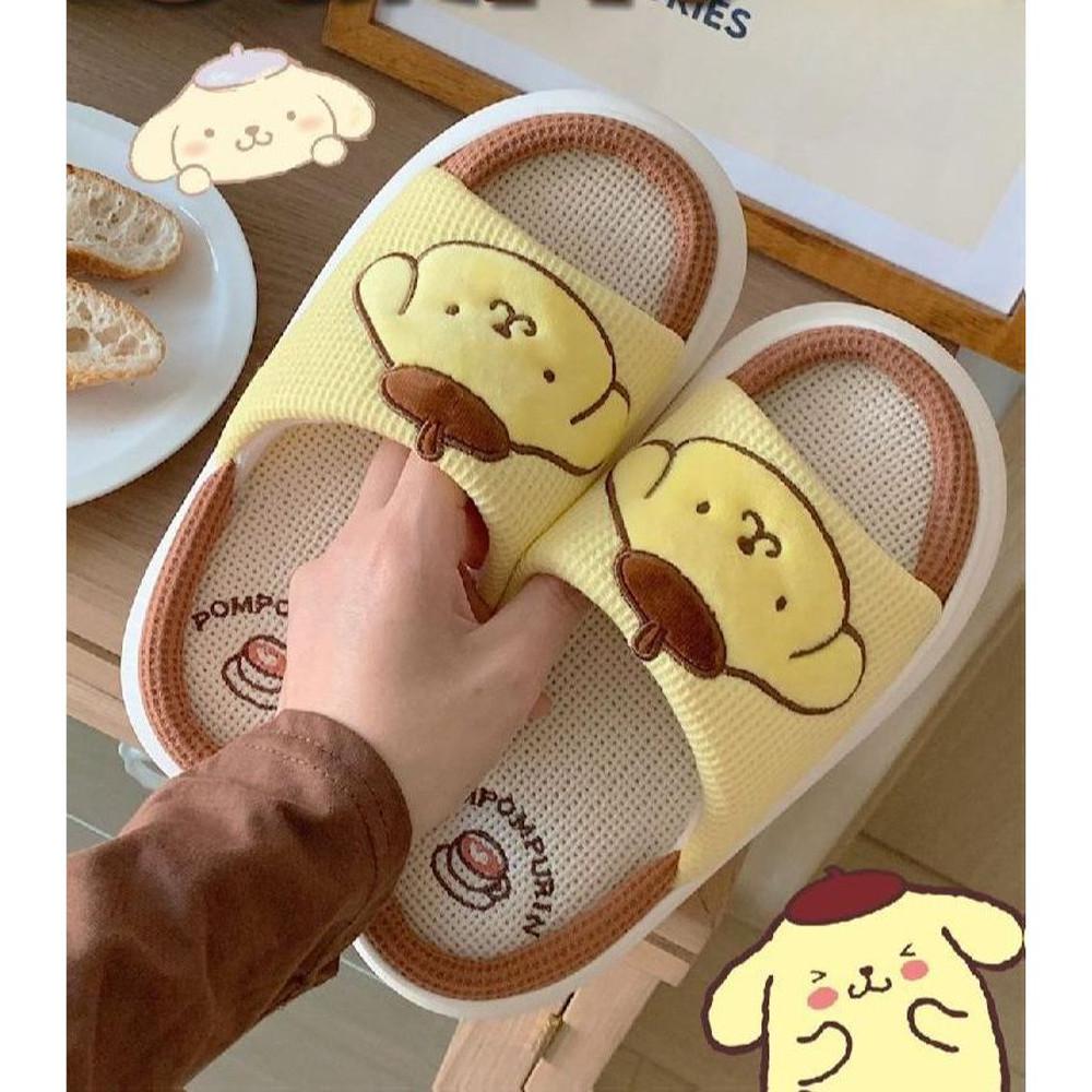 산리오 폼폼푸린 슬리퍼 여름 거실화 실내화 층간소음 방지 슬리퍼 사무실 슬리퍼