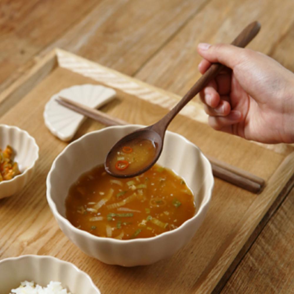 월넛 커트러리 숟가락 젓가락 나무 수저세트 우드 숟가락