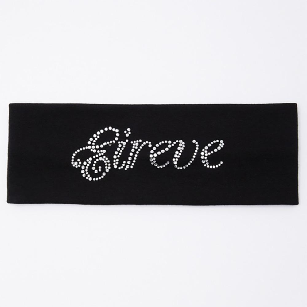 (카리나 착용/예약판매)LETTERING HAIR BAND (BLACK)