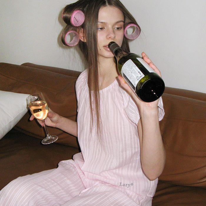 [세트] Sweet Summer Cotton Pajama set - Pink