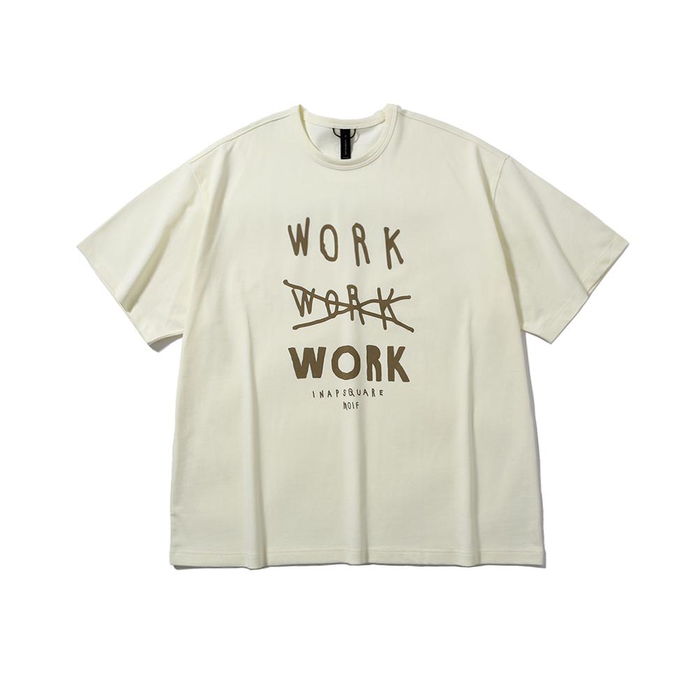 [SS25] WORK WORK WORK H/S TEE / OFF WHITE