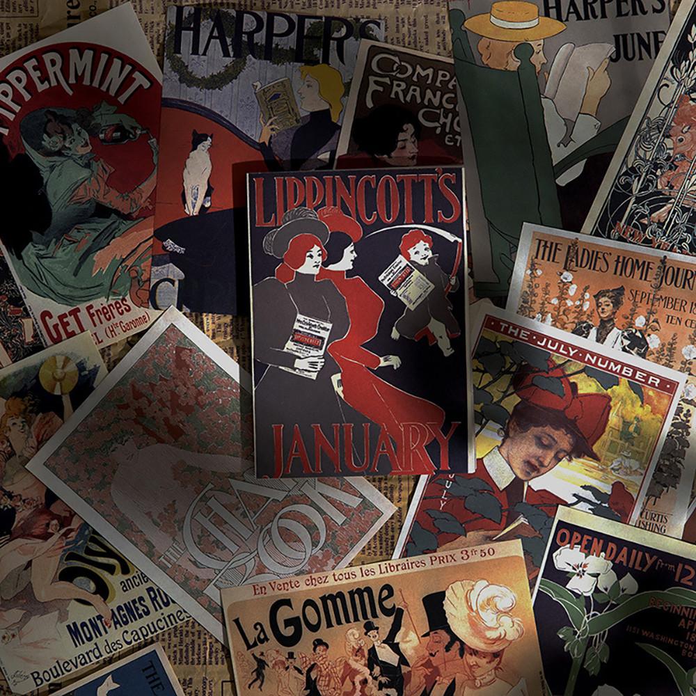 빈티지 다꾸 배경지 중세 클래식 포스터 페이퍼 80매