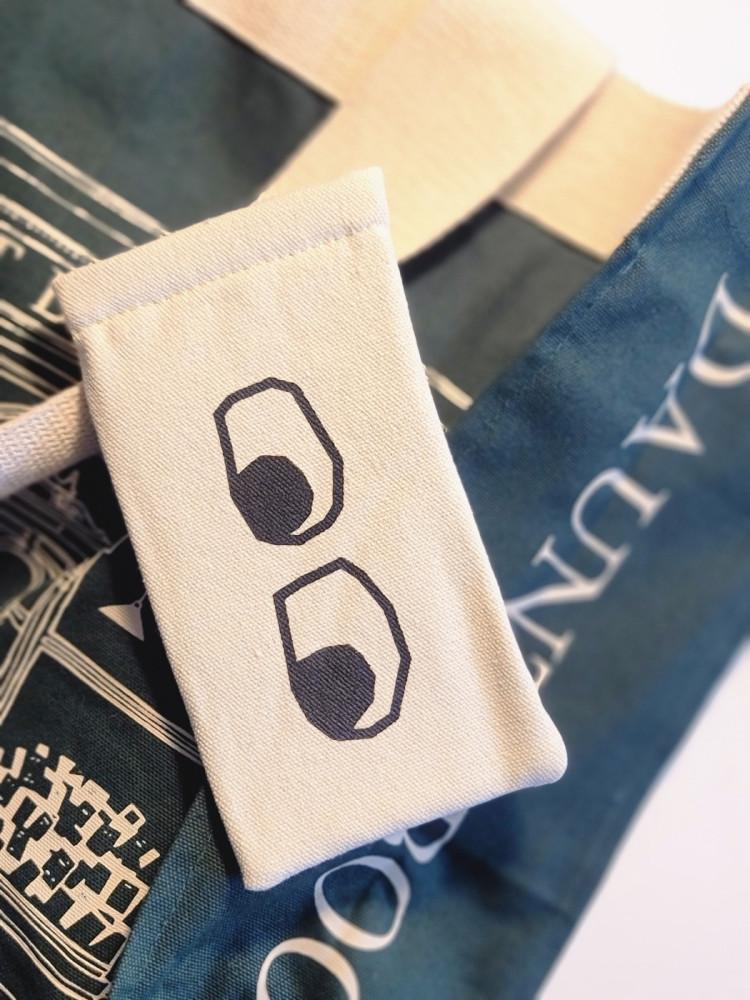 북유럽스타일 캔버스면 심플 안경케이스