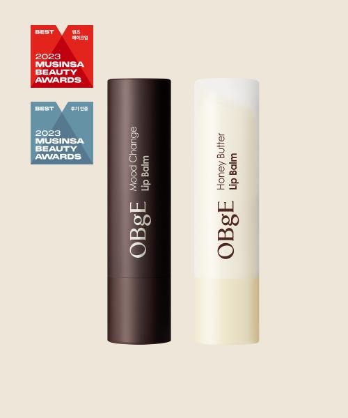오브제(OBGE)  올데이 립케어 세트 / 무드 체인지 립밤 + 허니 버터 립밤 - 후기 | 무신사