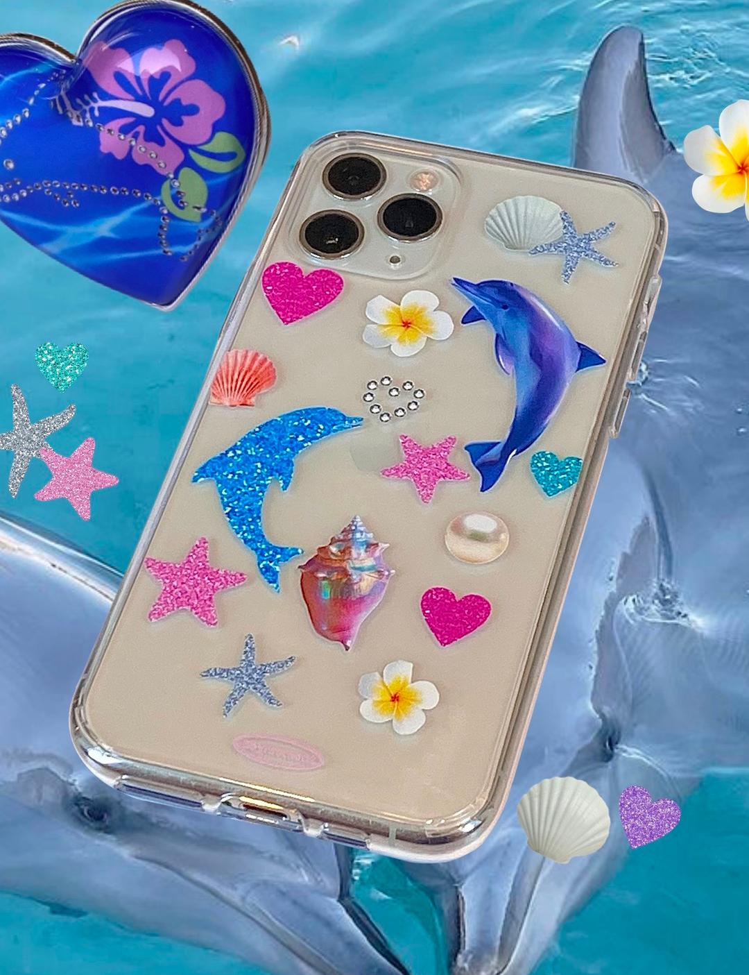 glitter dolphin case