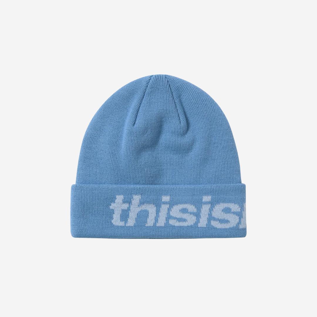 Thisisneverthat SP-Logo Big Cuff Beanie Sky Blue