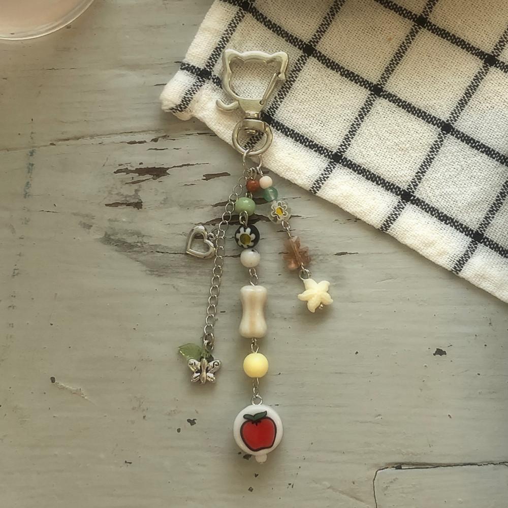 히피히피 반전 사과 키링