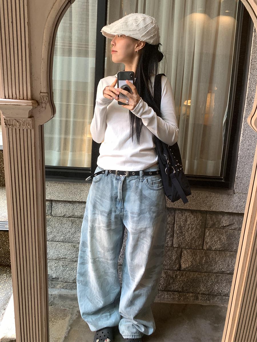 Camo light jeans