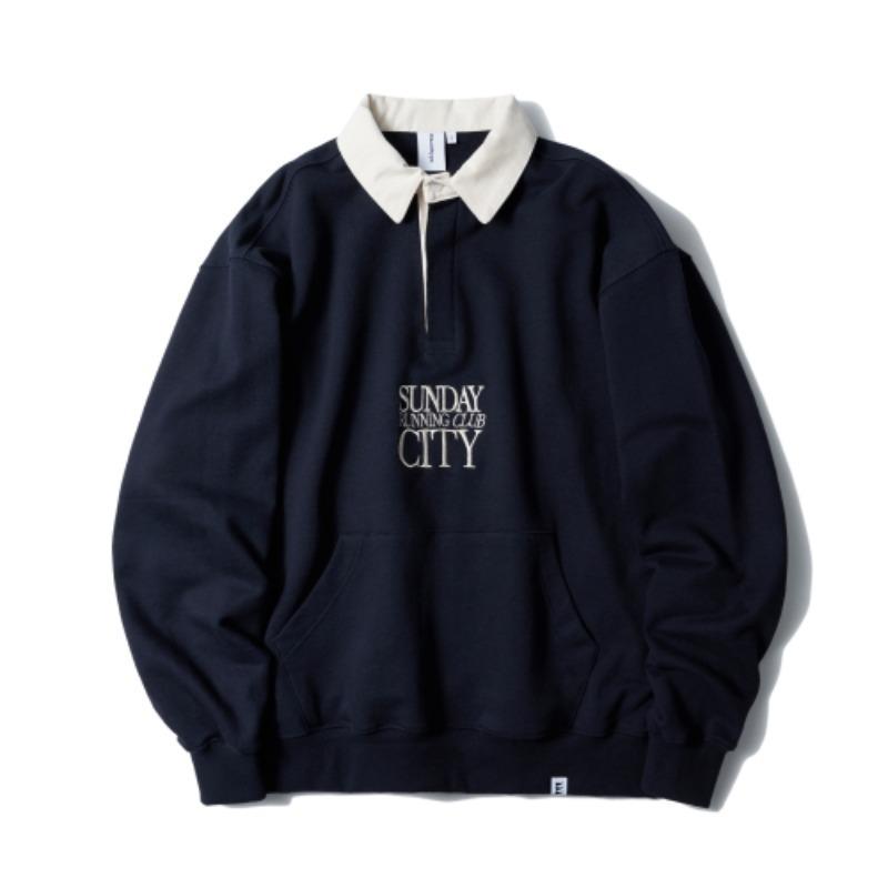 LT431_Running Club Rugby Sweat shirt_Navy