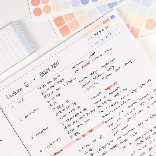 (세트할인/1권주문가능) B5 보카 노트패드 떡메모지