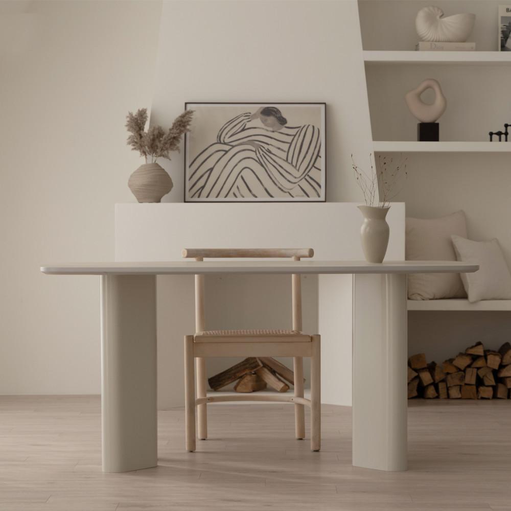 국내제작 슬로 다이닝 테이블 세라믹느낌 4인용 6인용 식탁