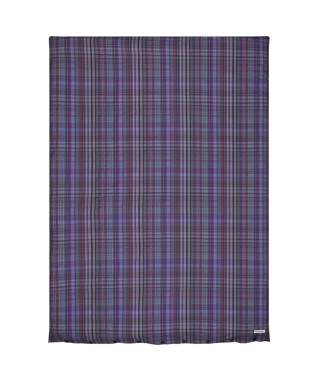 HAZE CHECK DUVET COVER PURPLE