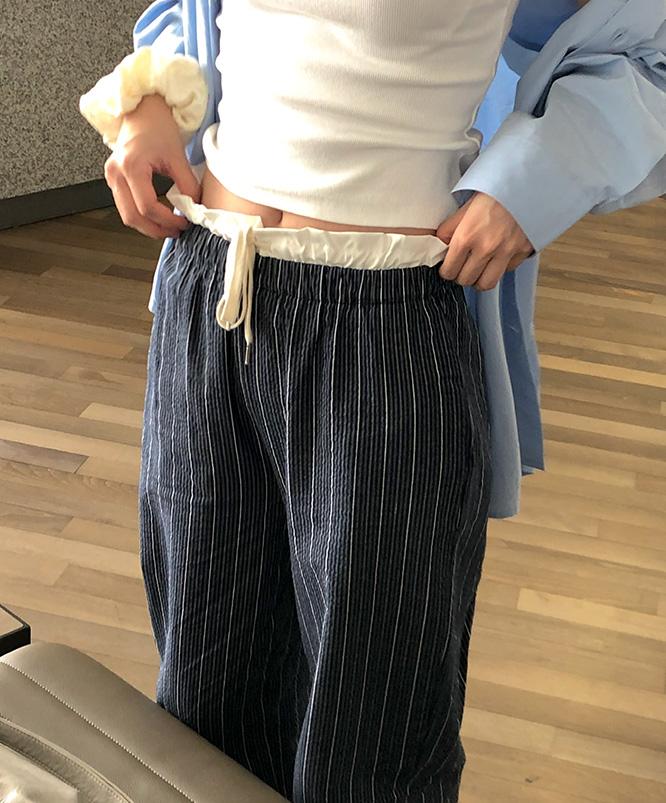 니어웨어 [여름신상🌊] 파라 프릴 와이드 밴딩팬츠 (3color)