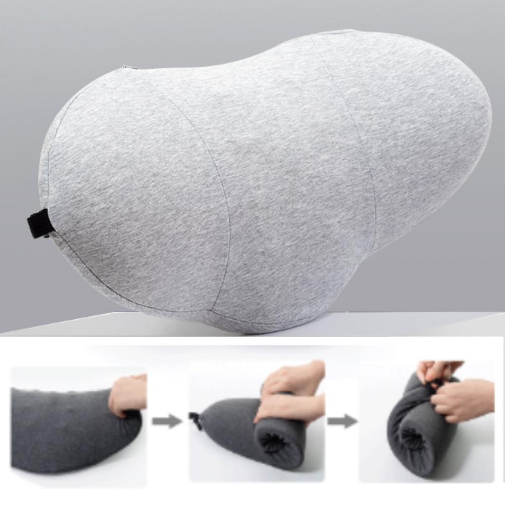 캔산드샵 허리쿠션 받침대 휴대용 사무실 의자 등받이쿠션 디스크 요추전만 침대 쇼파 등쿠션