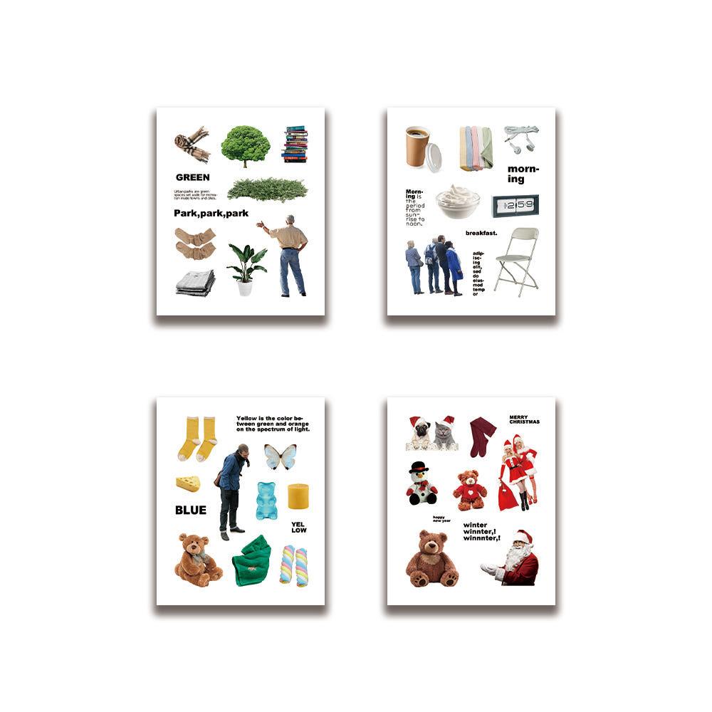 [ mini object ver.2 ] 오브제스티커 오브제 다이어리꾸미기 다꾸 다꾸스티커 스티커 스크랩