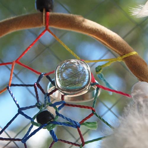 블랙 침수정 Dream Catcher 반지