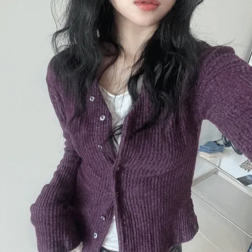 [당일발송] 드뮤어 브이 가디건 Demure  Autumn Cardigan