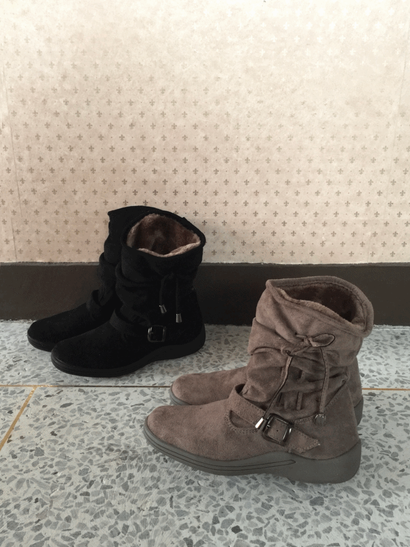 모래하우스 스월 셔링 퍼부츠