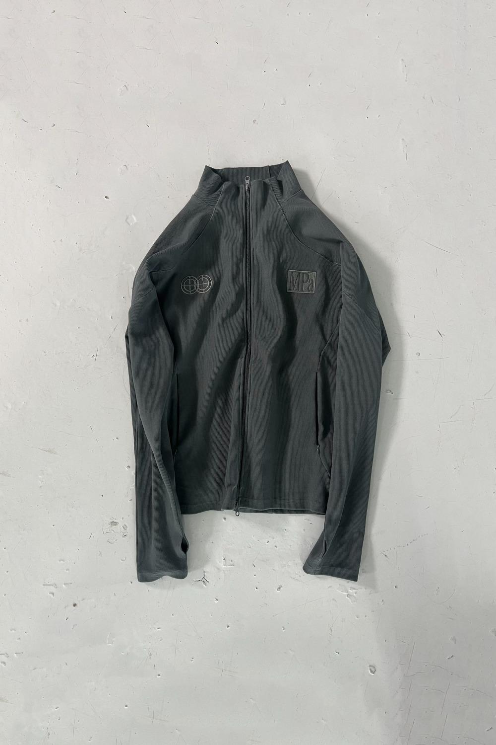 MPa RIBBED ZIP JACKET (CHARCOAL)