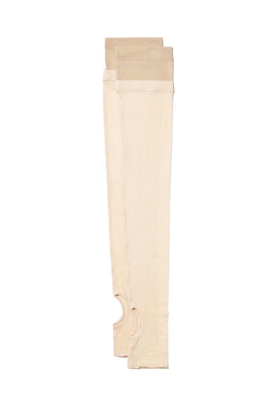 HIGH SOCKS, BEIGE