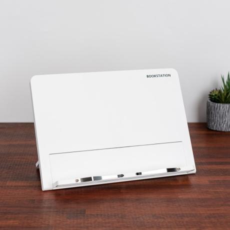 [대형 화이트]북스테이션 독서대 각도조절 휴대용 북스탠드 패드형 책받침대 책거치대