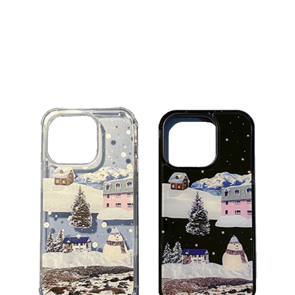 WINTER TOWN Phonecase (Clear / Black )