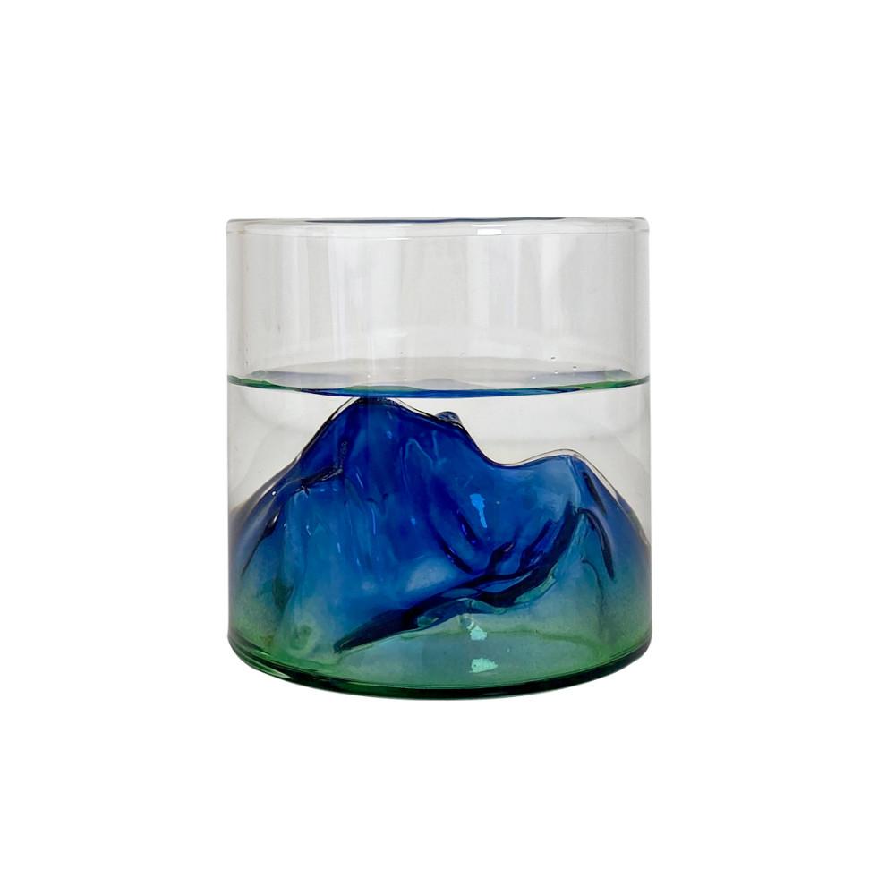 파인더 1+1 마운틴 유리컵 / 특이한 유리잔 홈카페 물컵 위스키 온더락