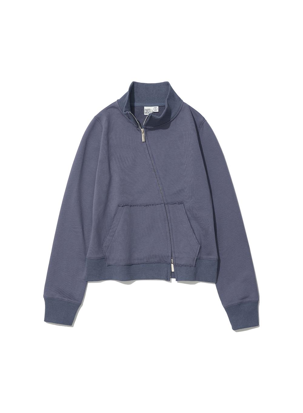 [WOMEN] CUT-OFF 93 UNBALANCED TRACK ZIP-UP_DUSTY BLUE