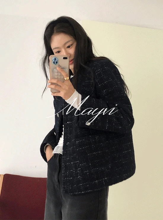 [윈터비❄️/Mayvi/하객룩] Ents 울 트위드 자켓 (2 color), 울 75%