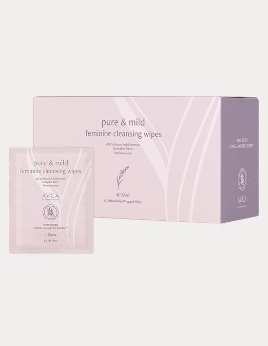 [아브카] 퓨어 앤 마일드 여성 청결 티슈 5g 40개입