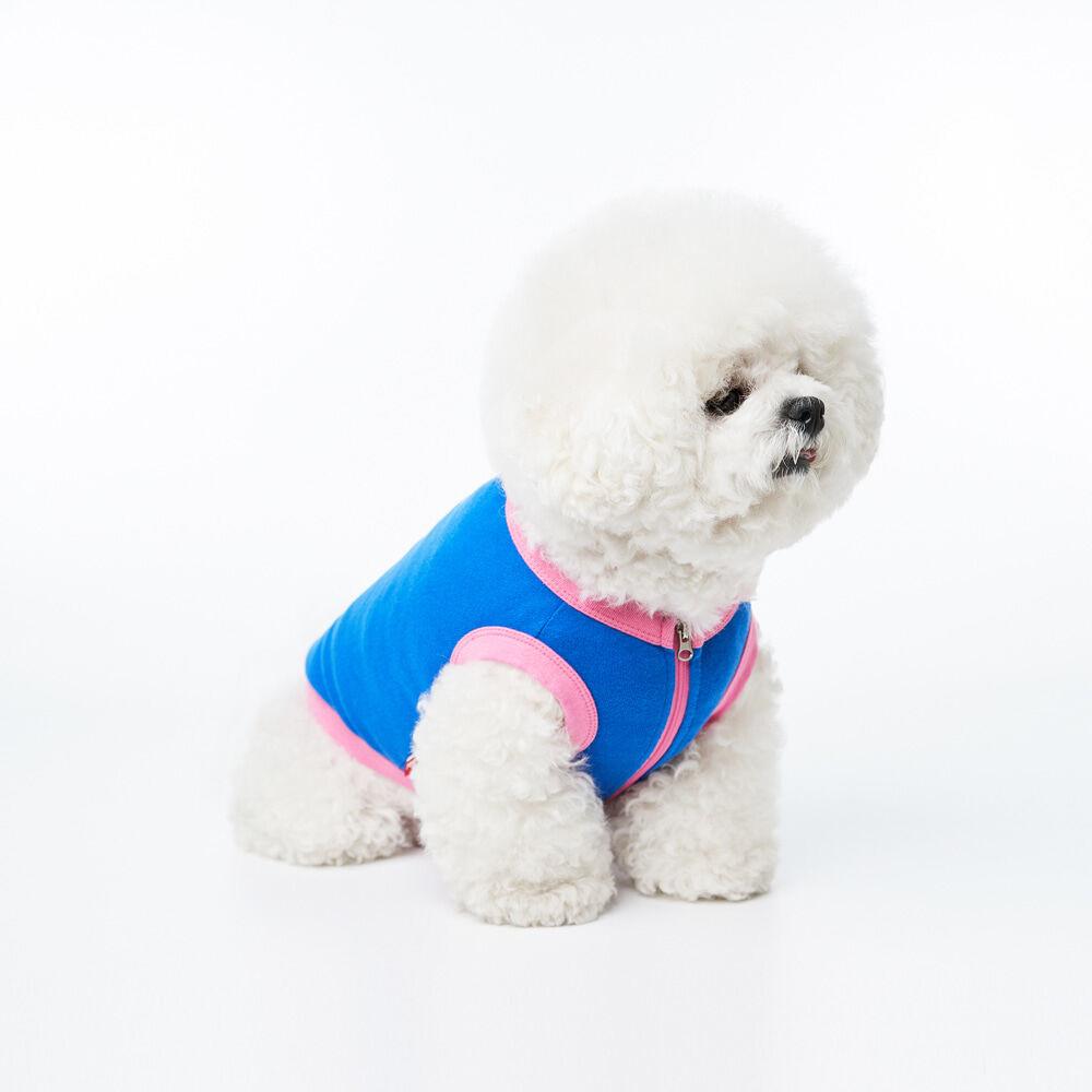 ORIGINAL VOLUME LOGO SLEEVELESS ZIPUP-BLUE(집업)