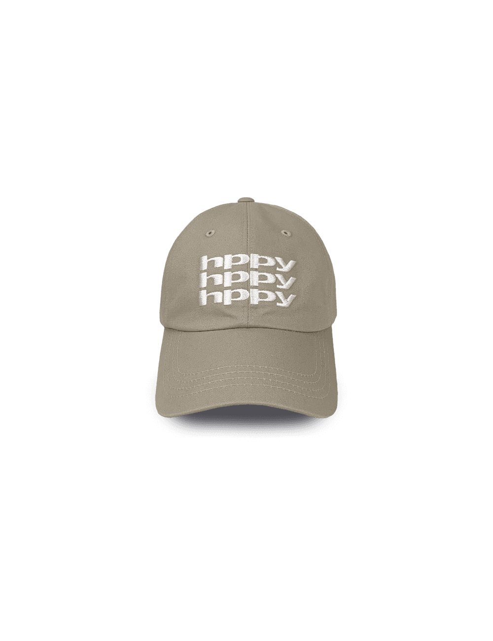 H001 SIGNATURE 3 LOGO BALL CAP - BEIGE