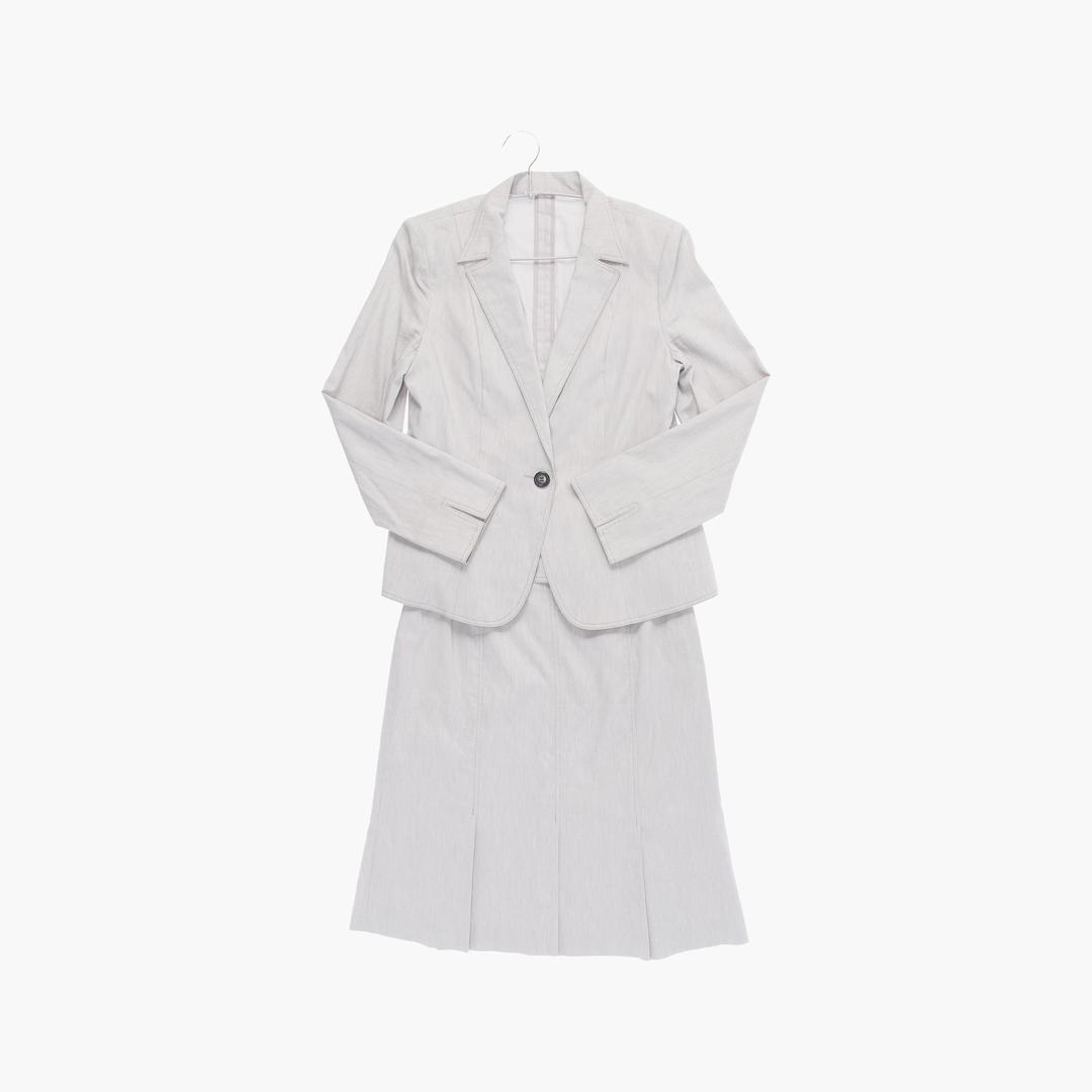 린넨 투피스 베이직 블레이저 여자 L