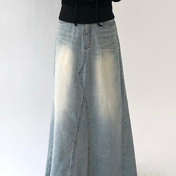 Long Denim skirt