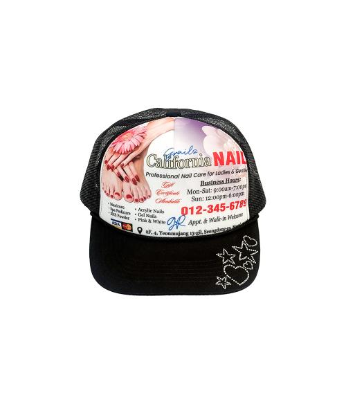 NAIL SALON CAP [BLACK]
