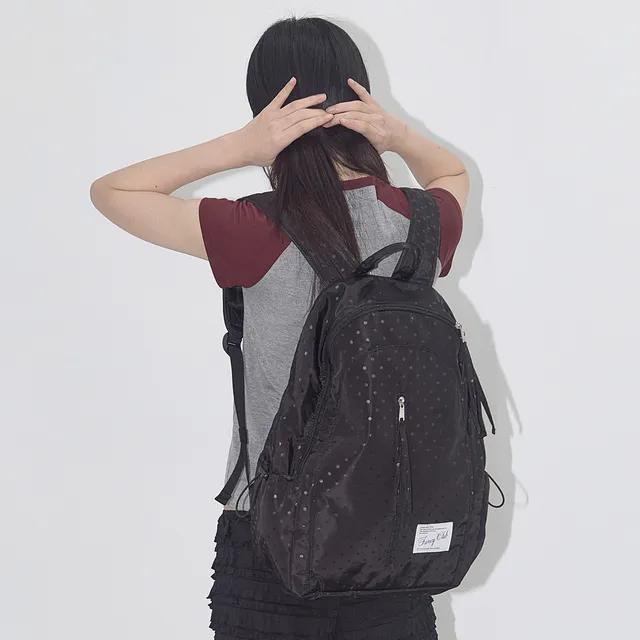 도트 라운드 백팩 (BLACK) F25QE992