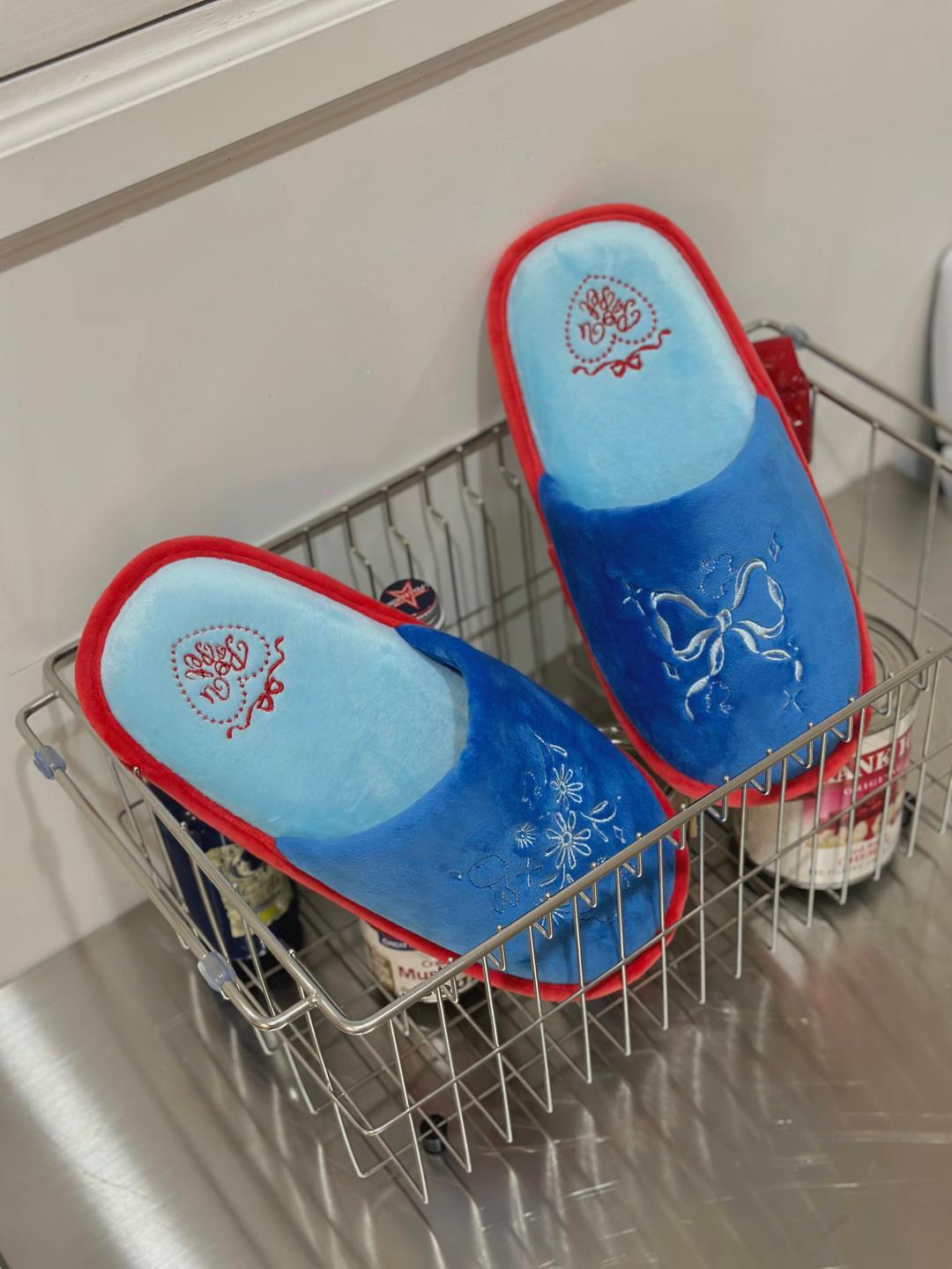 Cutie Bunny Room Shoes (Blue)