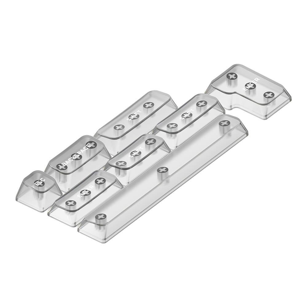 NUPHY 투명 크리스탈 키캡 mSA 프로파일 8키 RGB LED 투과 포인트키캡