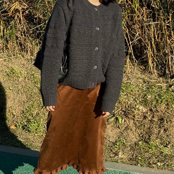 <made> mitte suede skirt (3차 pre-order)