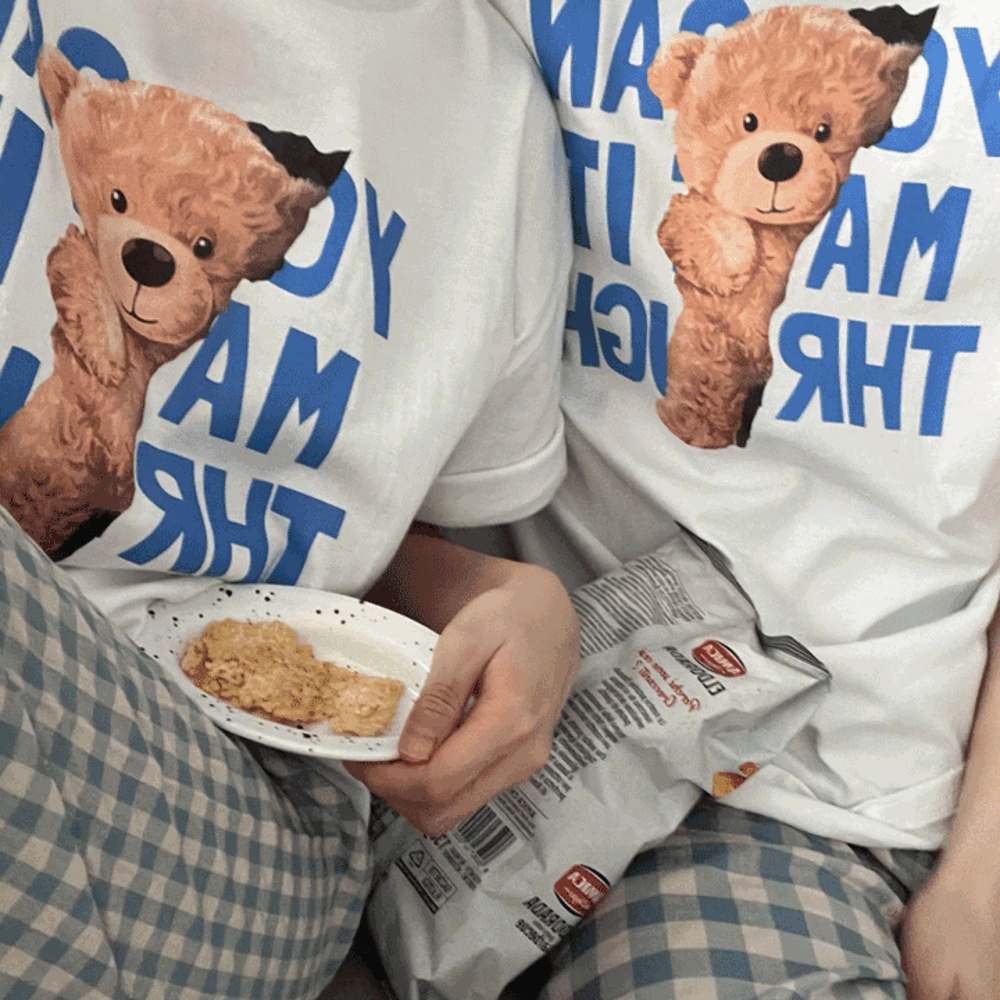 [2000장 돌파. 당일출고-2일 내 출고] 오션 곰돌이 반팔 ( 홈웨어 커플잠옷 )