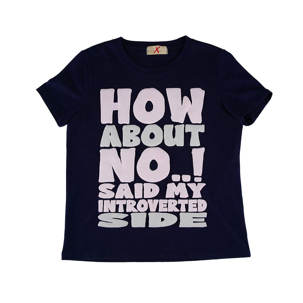 HOW ABOUT NO T-SHIRT (NAVY)