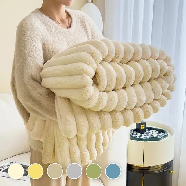 앙뜨 코듀로이 극세사 담요 대형 침대 쇼파 이불 블랭킷 4size 6colors