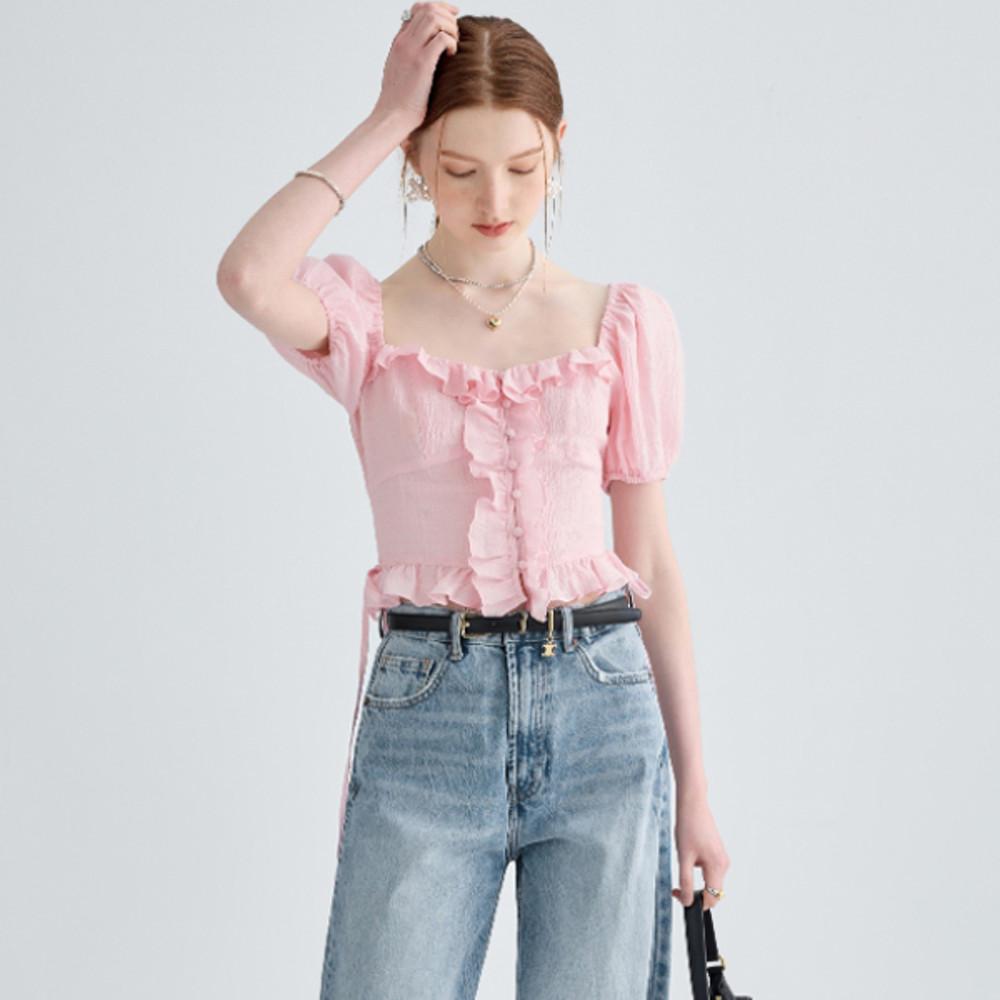 디니지아 VEGA 버블 텍스처 걸리 탑 9743