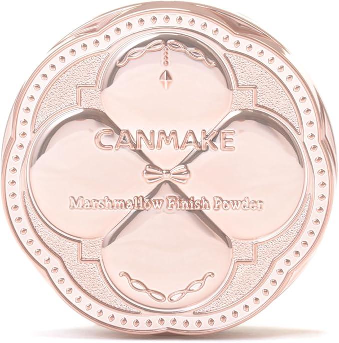 Canmake Marshmallow Finish Powder, Mini MB, Matte Beige Ochre, 0.2 oz (5 g), Pressed Powder, Mini Size, Matte Marshmallow Skin, Mirror & Exclusive Puff, Beige Ochre